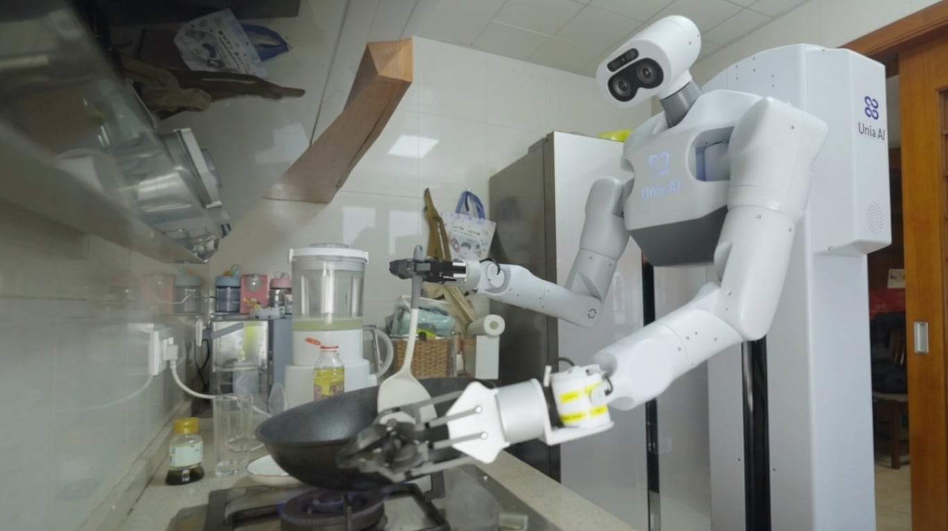 El robot que te hace la cama, ordena tu habitación, te prepara el desayuno y cocina tu almuerzo ya es una realidad. (Foto: UnixAI)