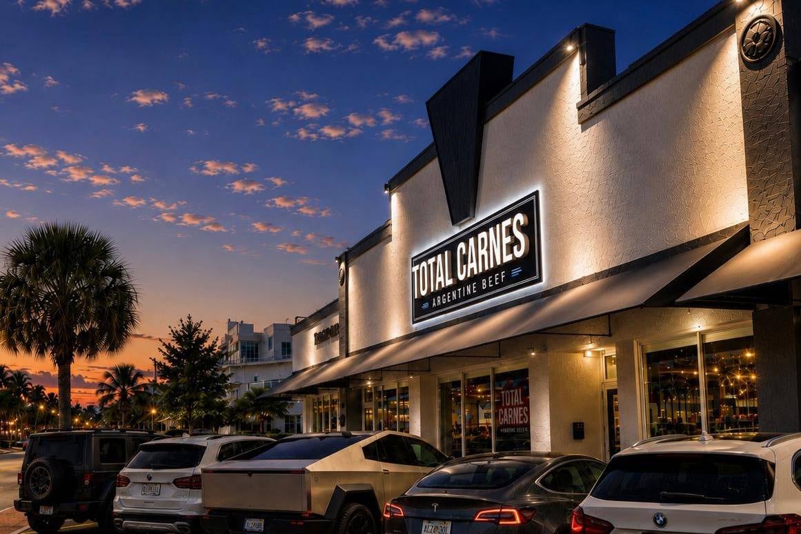 Uno de los locales de Total Carnes en Miami