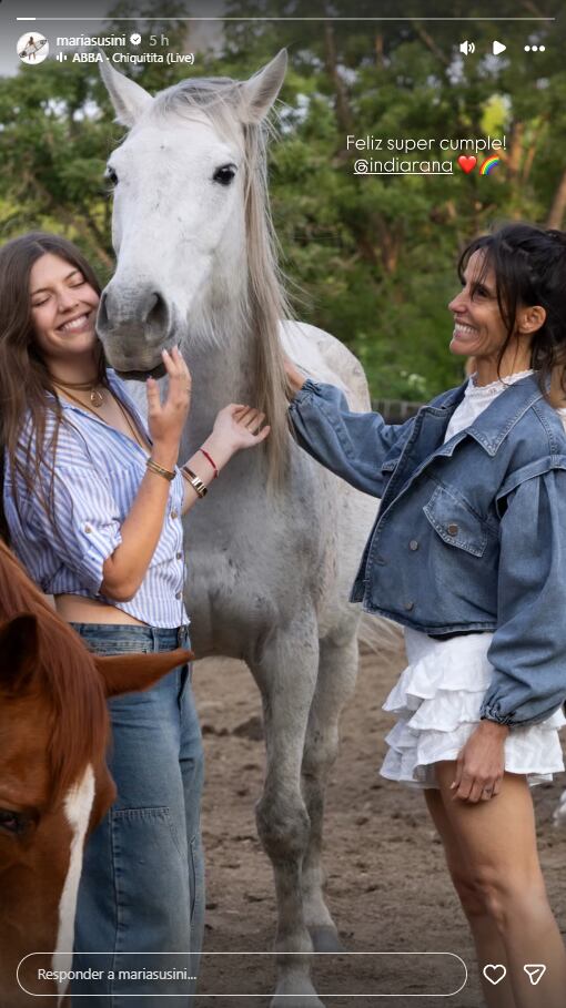 Así está India, la hija de Facundo Arana y Maria Susini, que cumple 18 años: las fotos (Foto: Instagram /mariasusini)