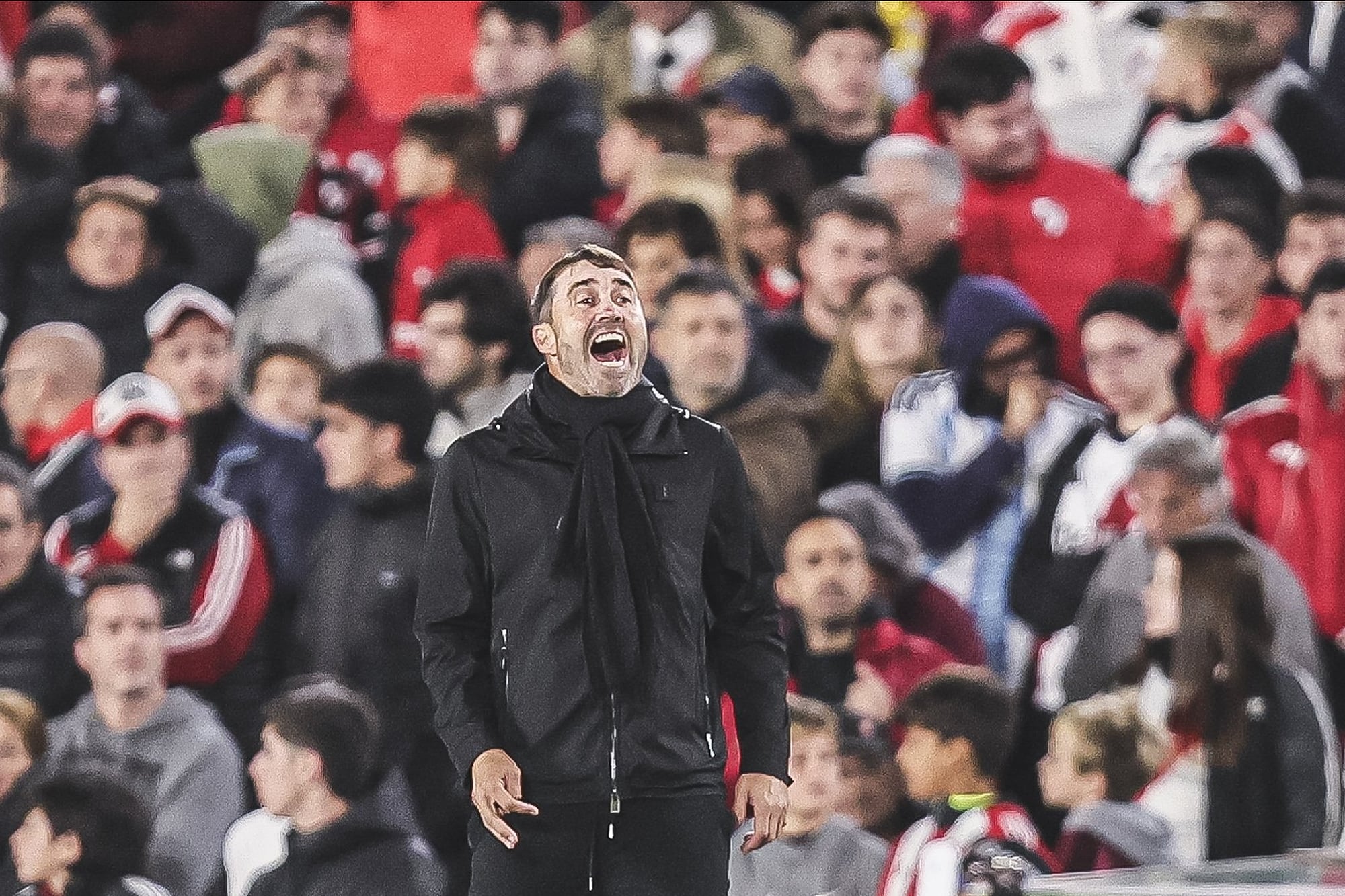 Expresiones de un Eduardo Coudet que podrá disfrutar cuando gana, pero sufre en cada partido por un River que no gusta y que causó reprobación unánime ante la derrota con Atlético Tucumán.