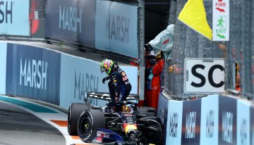 Las mejores fotos del Gran Premio de Fórmula 1 de Miami: del choque de Hadjar al palco de Messi