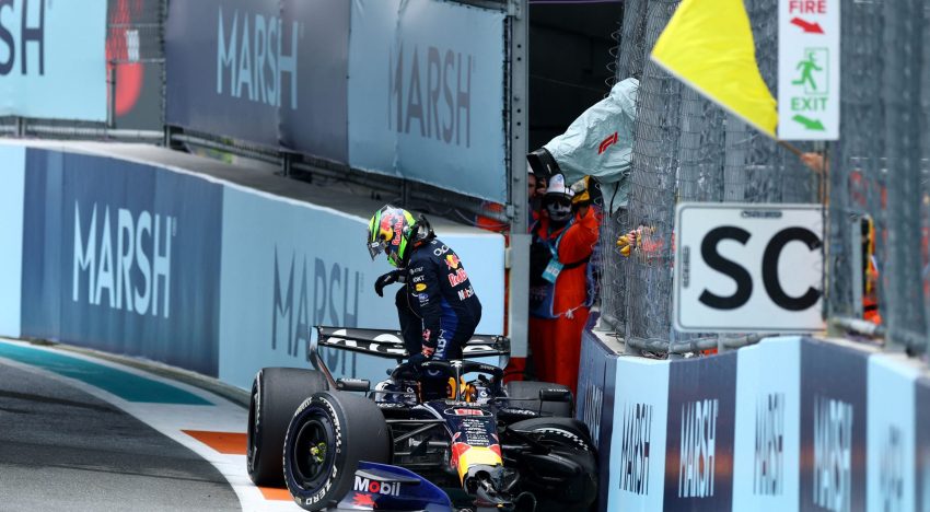 Las mejores fotos del Gran Premio de Fórmula 1 de Miami: del choque de Hadjar al palco de Messi