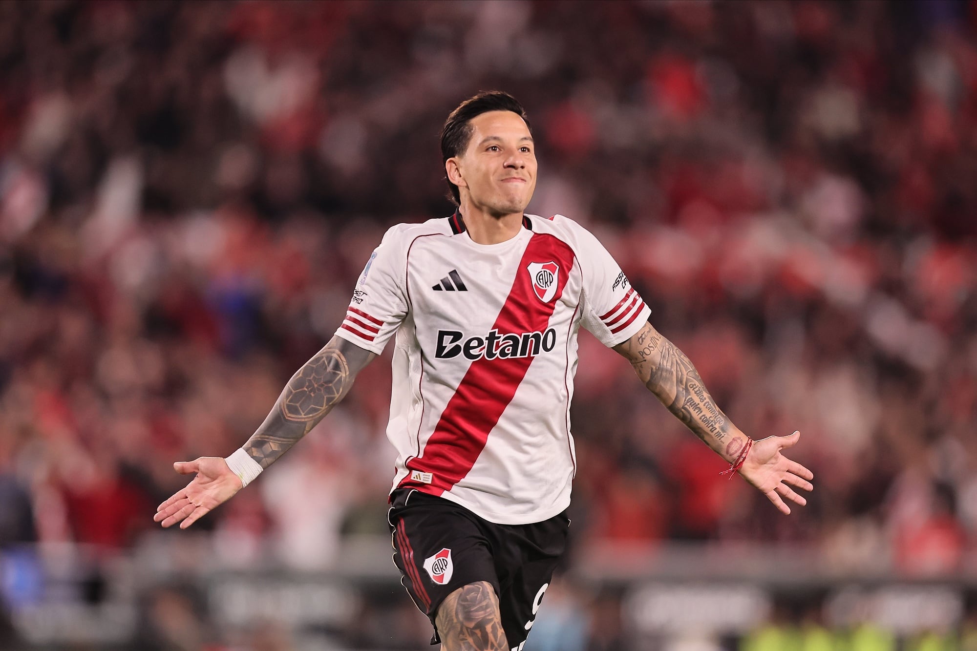 Driussi marcó el gol en la primera parte y dejó la cancha en el segundo tiempo