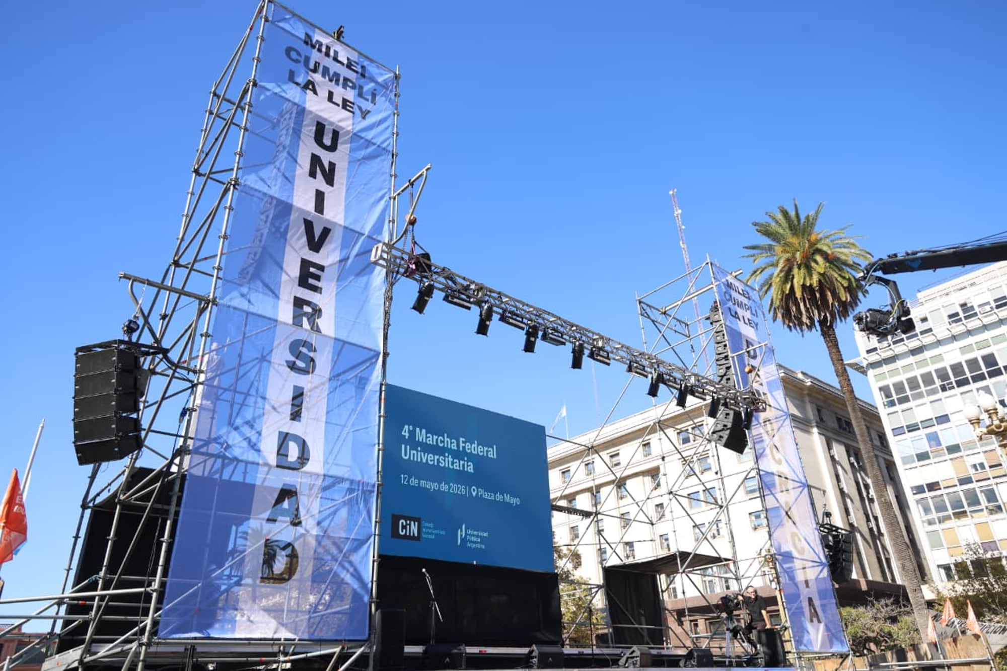 Previa de la cuarta Marcha Universitaria a Plaza de mayo en contra de recorte de presupuesto