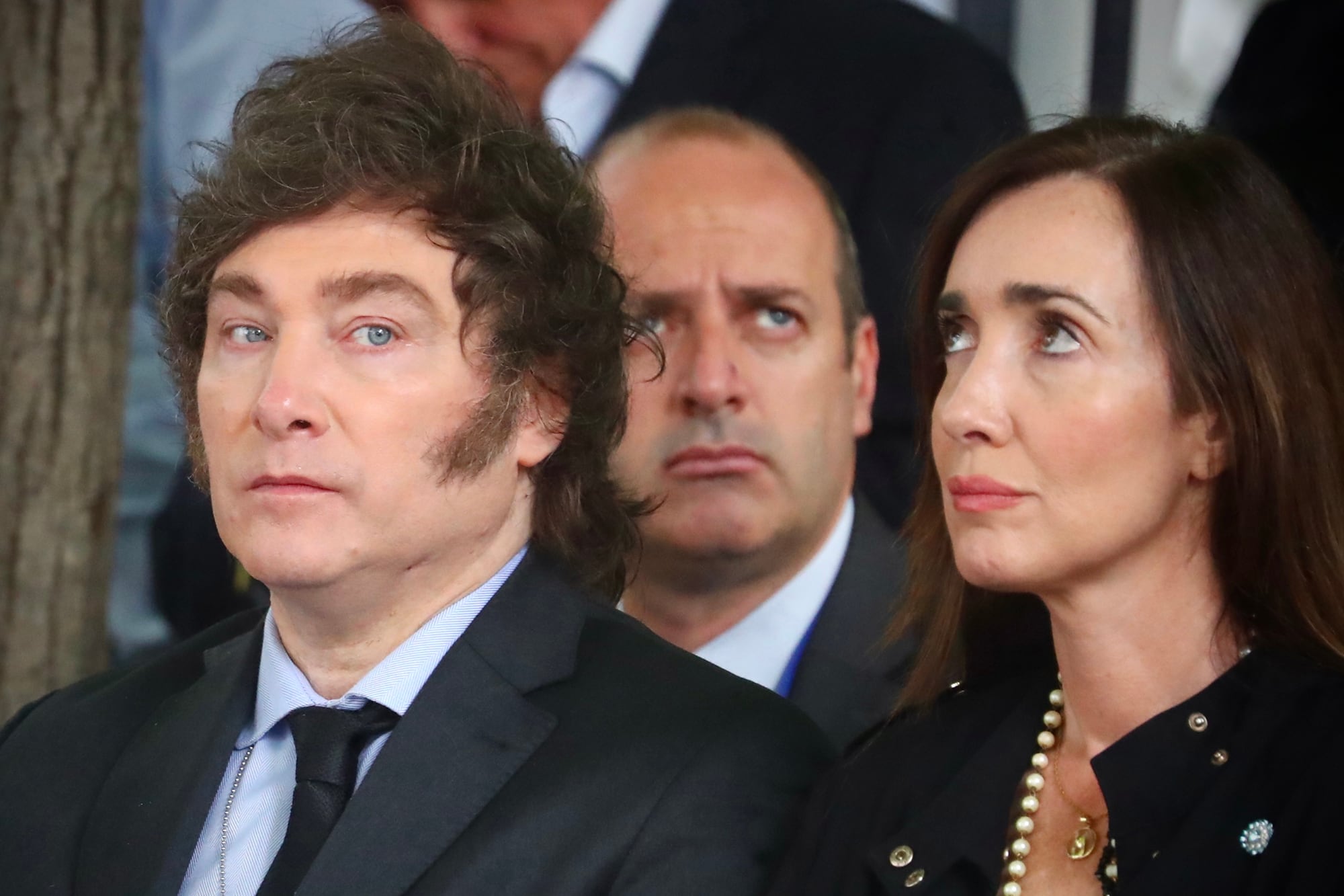 Javier Milei y Victoria Villarruel en el aniversario del atentado a la Embajada de Israel
