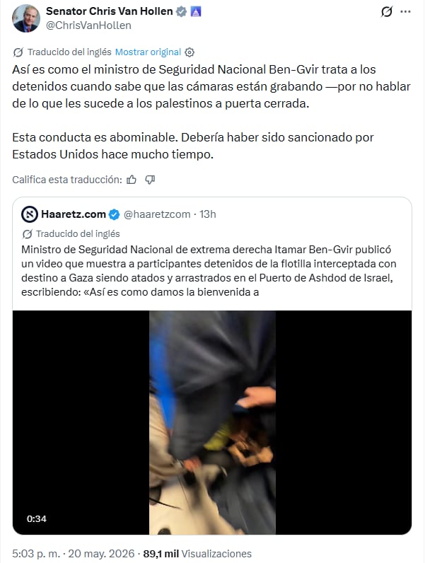 Legisladores de EE.UU. se manifestaron en X