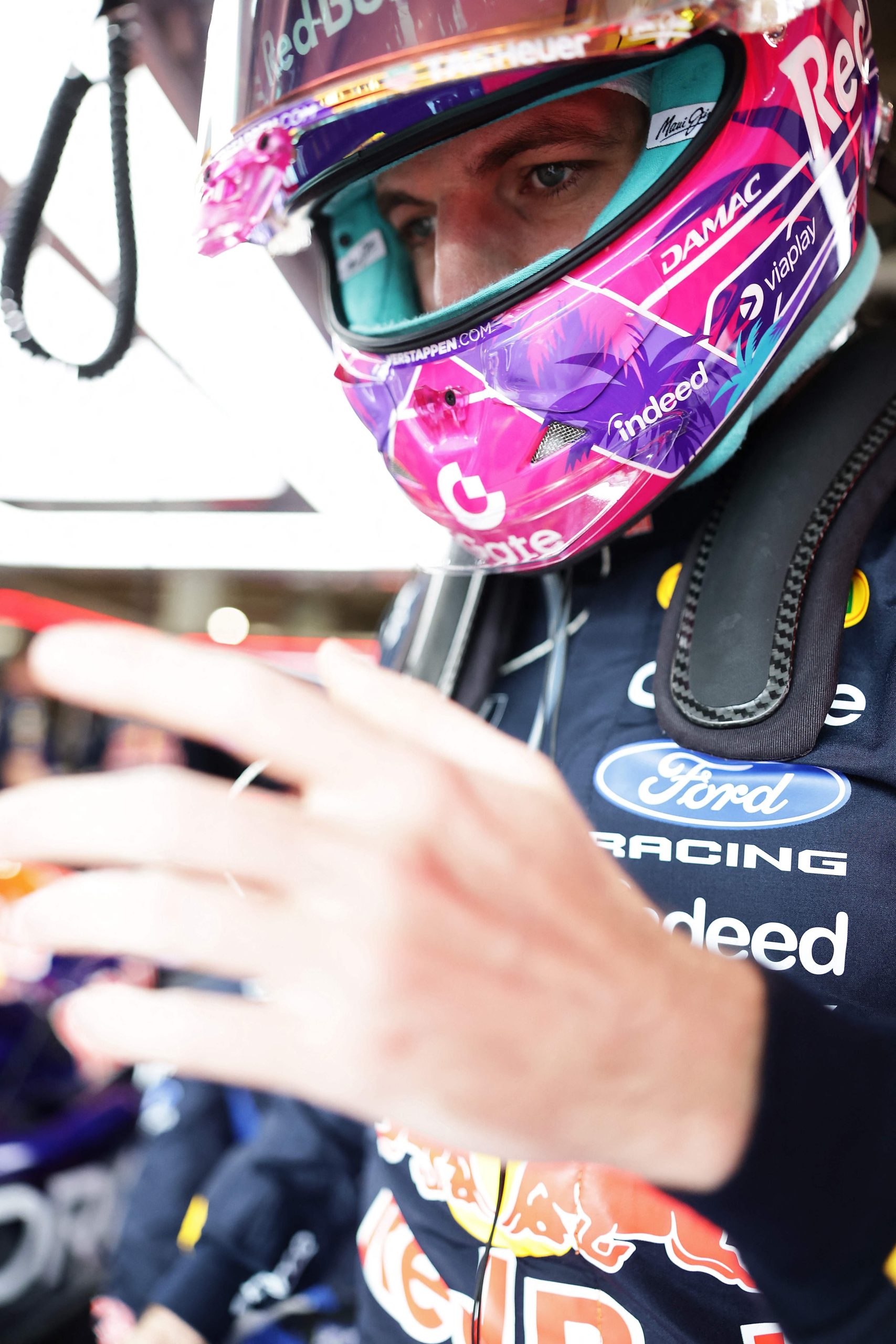 El piloto Max Verstappen en la previa de la carrera en Miami
