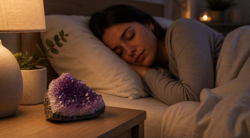Poner una piedra de amatista cerca de la cama: para qué sirve y por qué lo recomienda la cristaloterapia