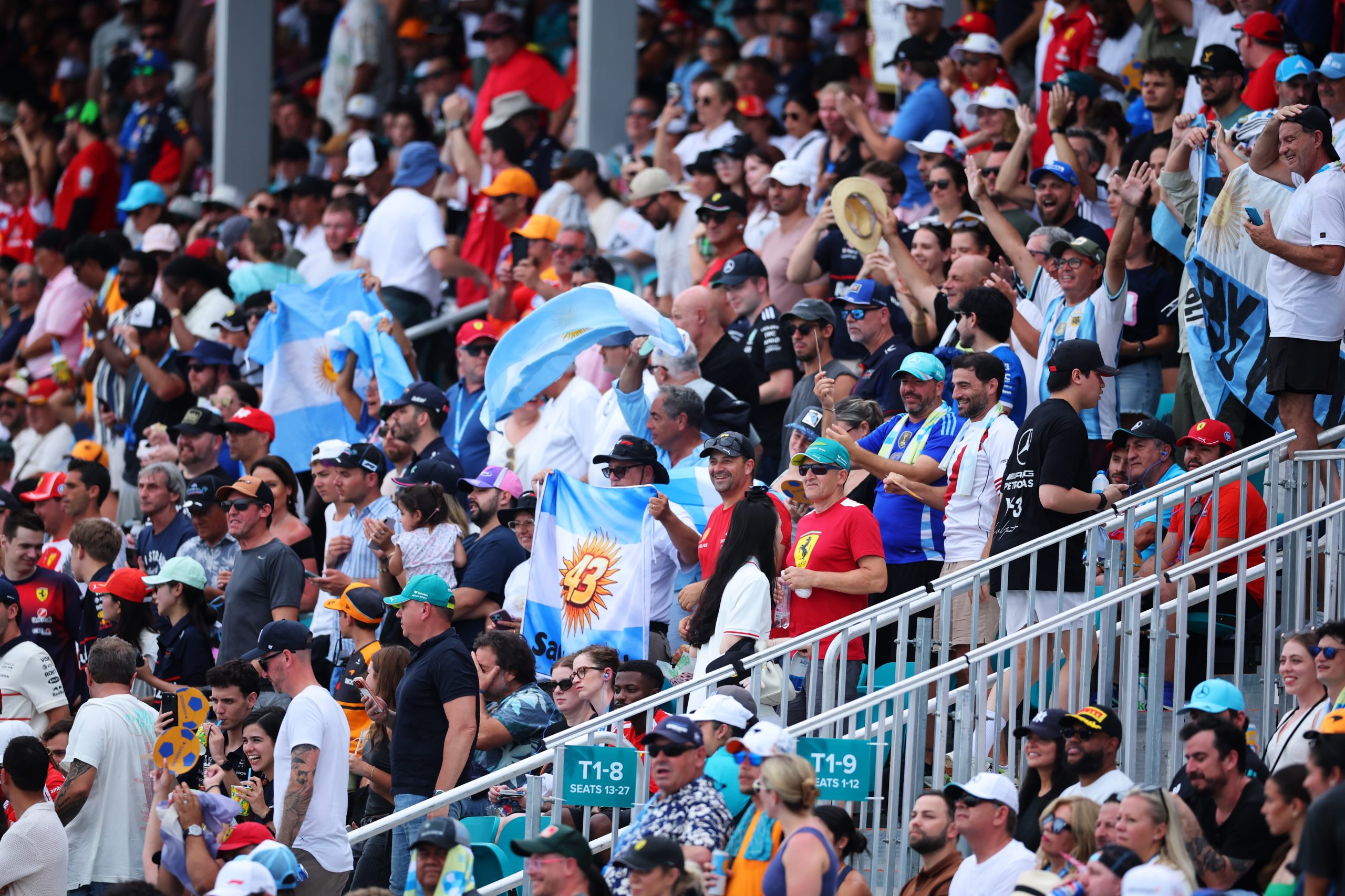 Los argentinos acompañan a Franco Colapinto en el Gran Premio de Miami