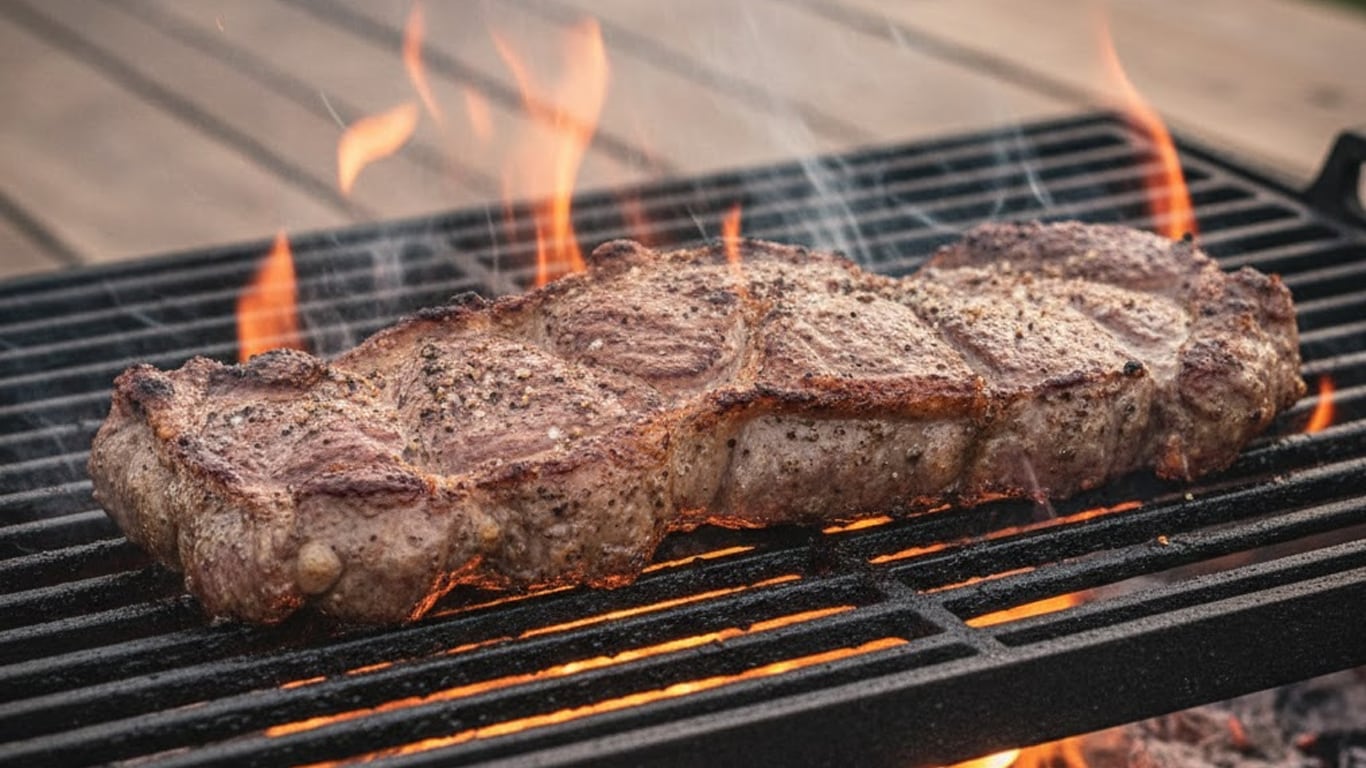La entraña es uno de los mejores cortes de carne para el churrasco de todos los días. (Foto: Imagen ilustrativa generada con IA)