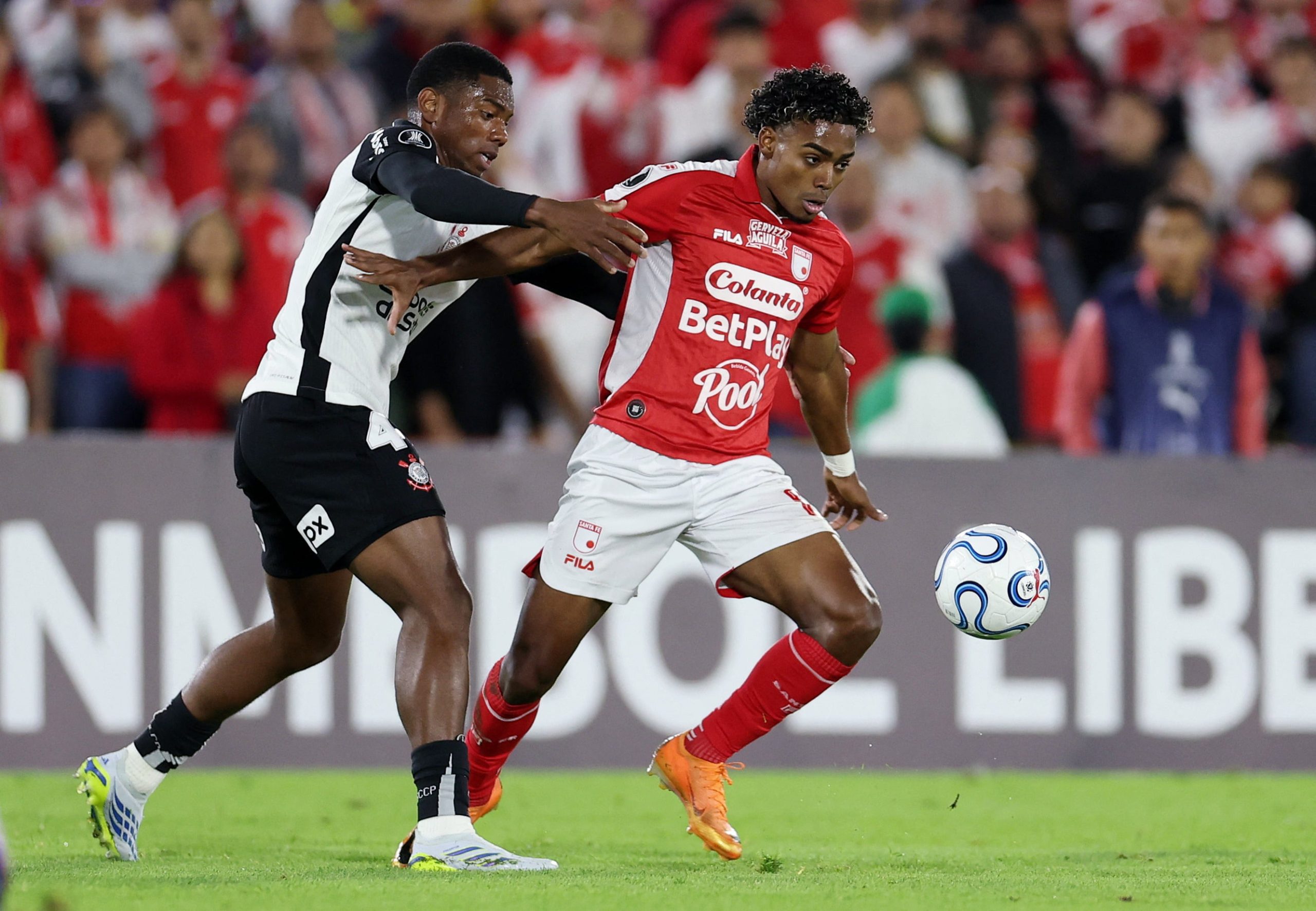 Santa Fe vs Corinthians por la fase de grupos de la Copa Libertadores del 2026.