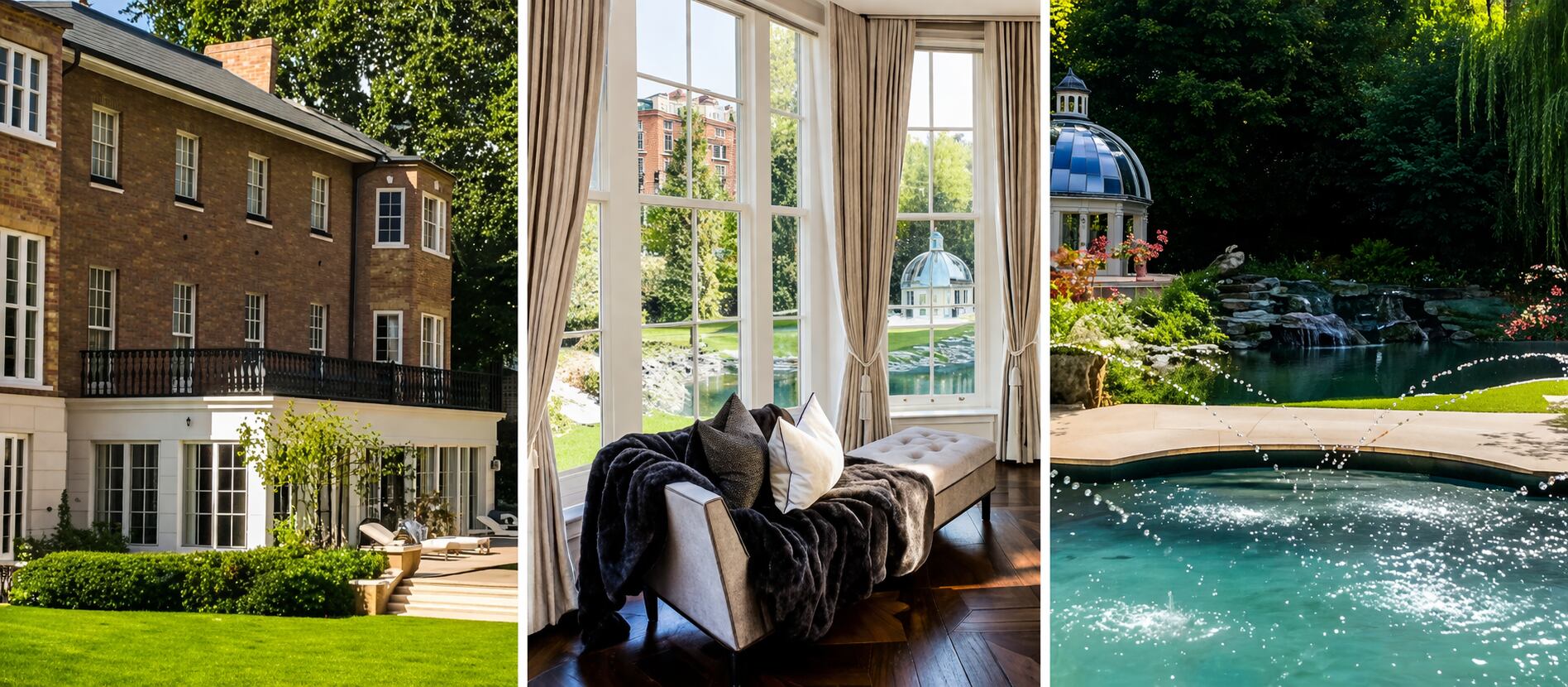 La propiedad integra espacios interiores y exteriores con vistas abiertas, pileta y áreas de relax que recrean una finca privada en plena ciudad (Foto: TN)