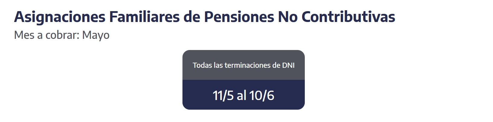 Quiénes reciben hoy las asignaciones familiares. (Captura: ANSES)