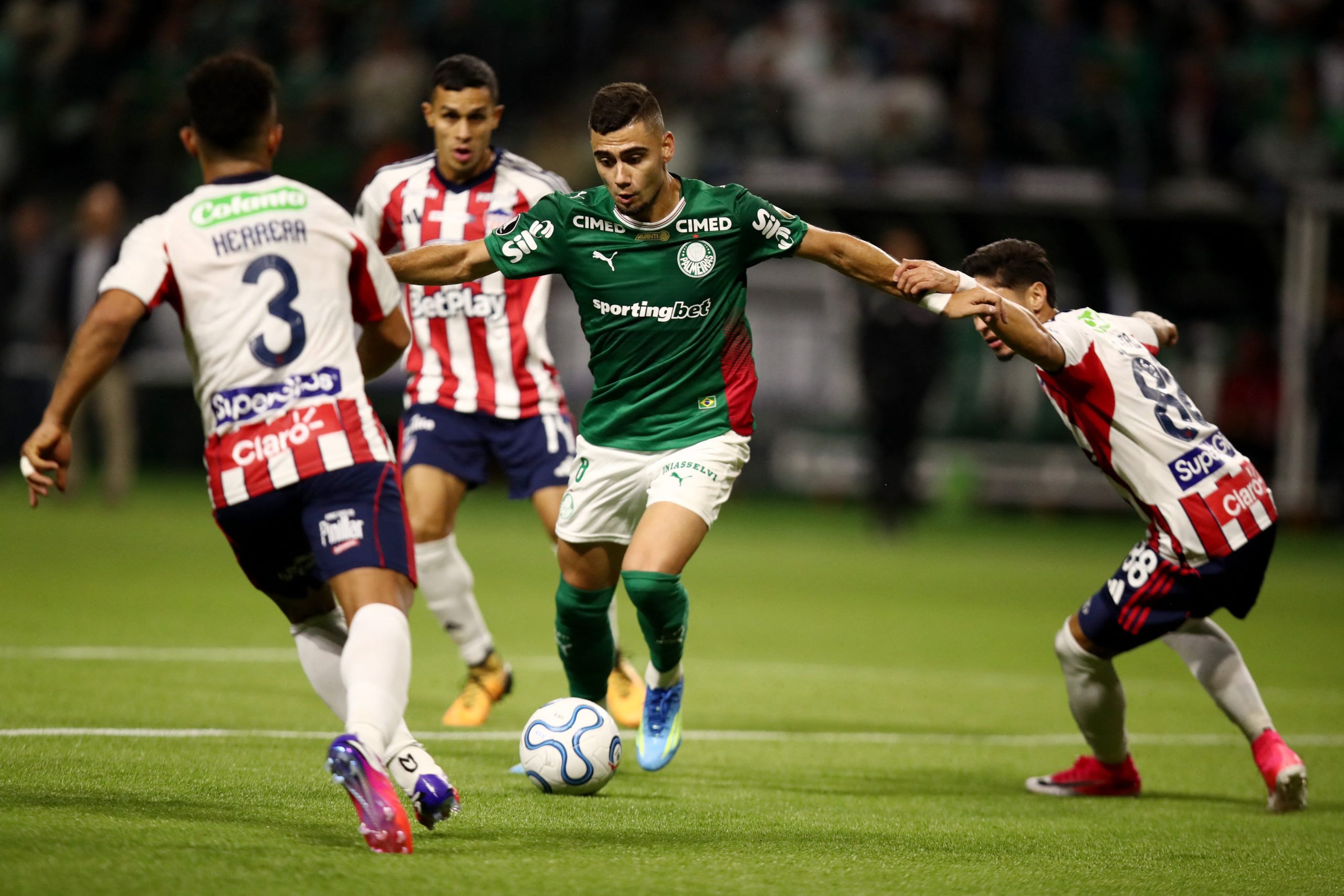 Palmeiras vs Junior por la fase de grupos de la Copa Libertadores del 2026.