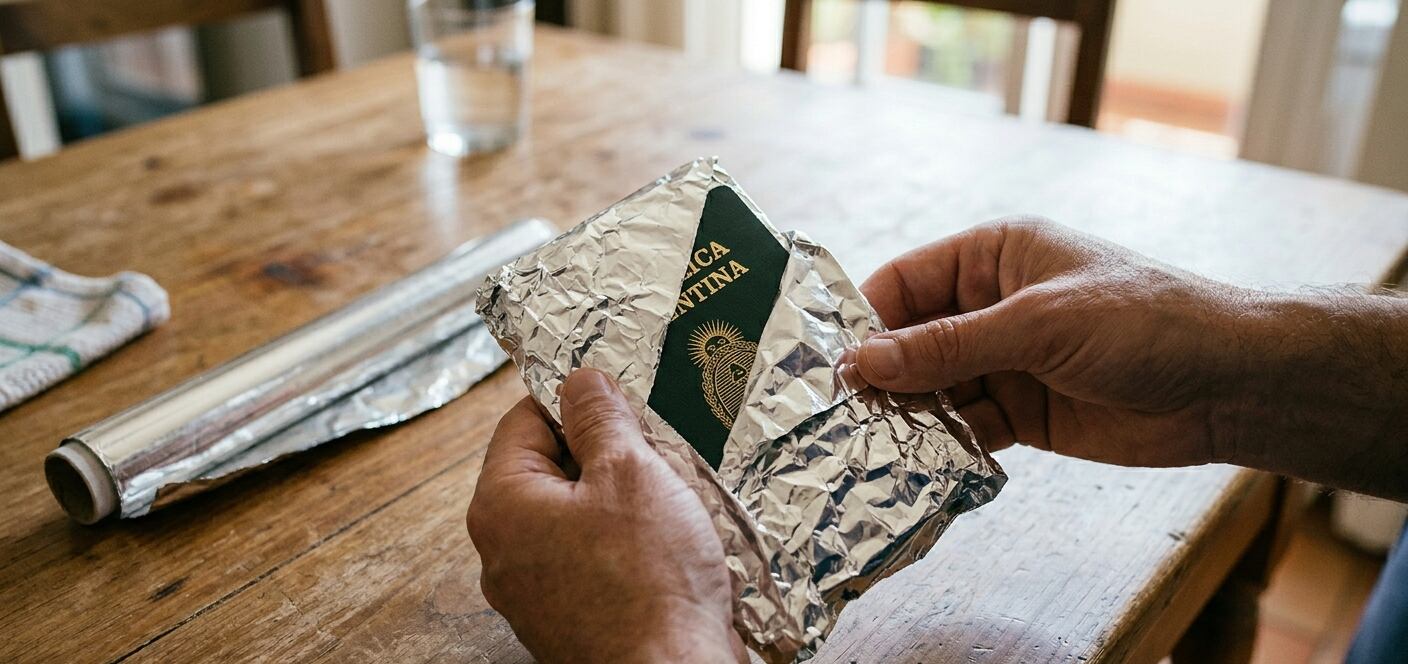 Este método es ideal para proteger el chip del pasaporte. (Imagen ilustrativa IA Gemini)