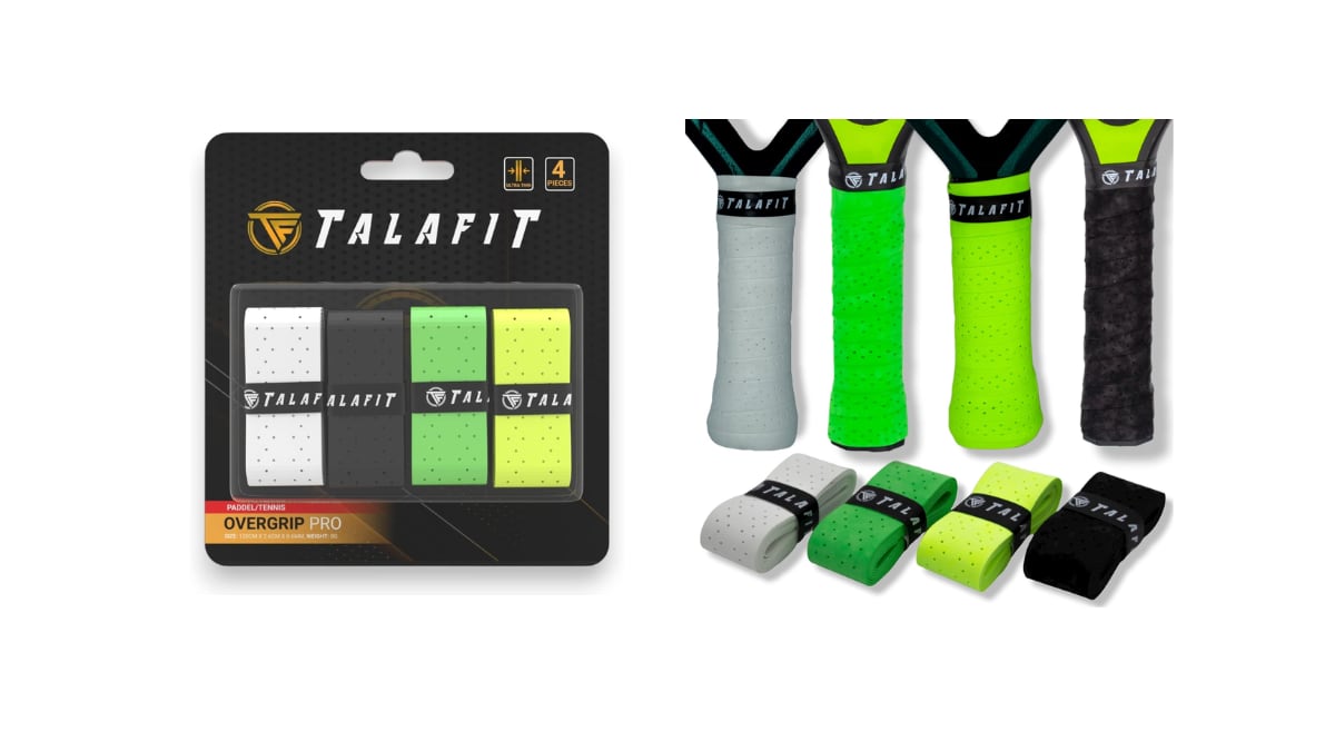 Overgrips para tu pala de pádel con cuatro colores.