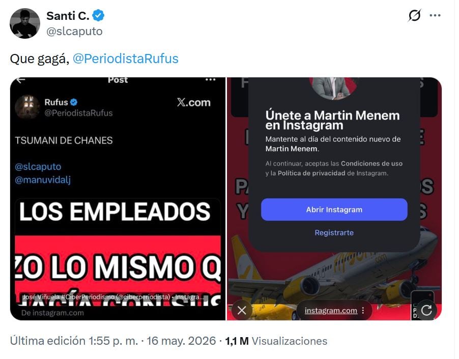 El tuit que inició la batalla entre Santiago Caputo y Martín Menem