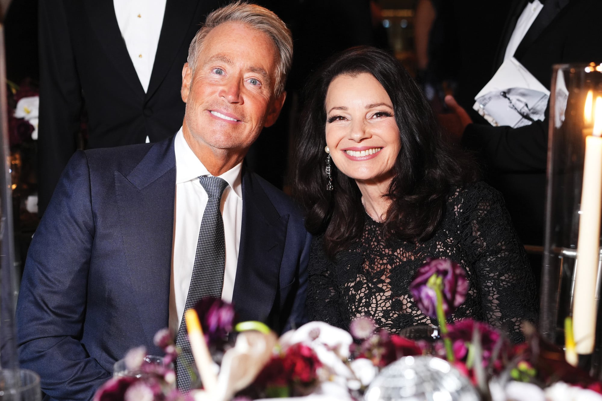 Fran Drescher junto con su gran amigo y ex marido, el guionista y director de televisión Peter Marc Jacobson