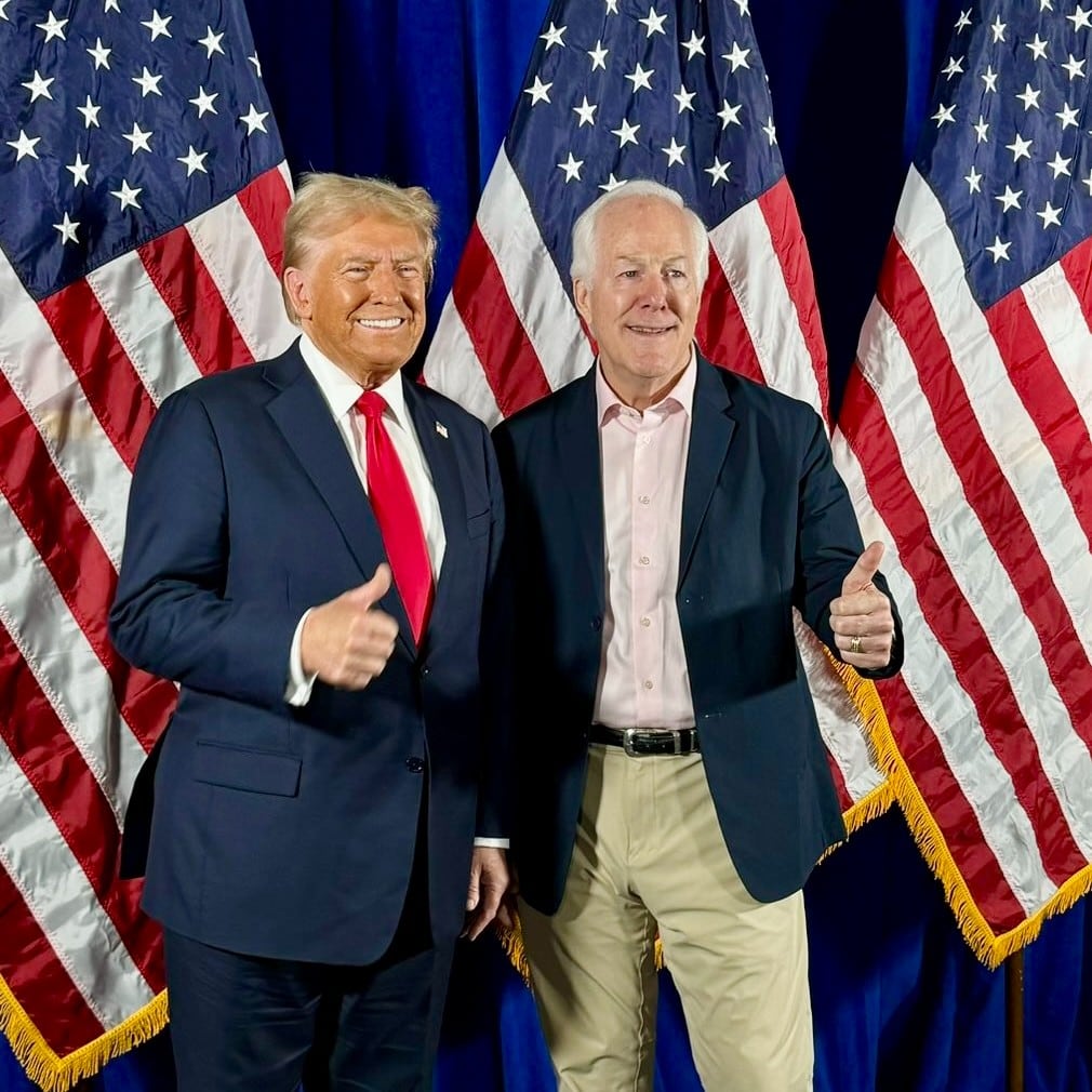 En las elecciones de 2020, Cornyn aceptó el triunfo de Joe Biden y en 2023, afirmó que el tiempo de Donald Trump “ya había pasado”