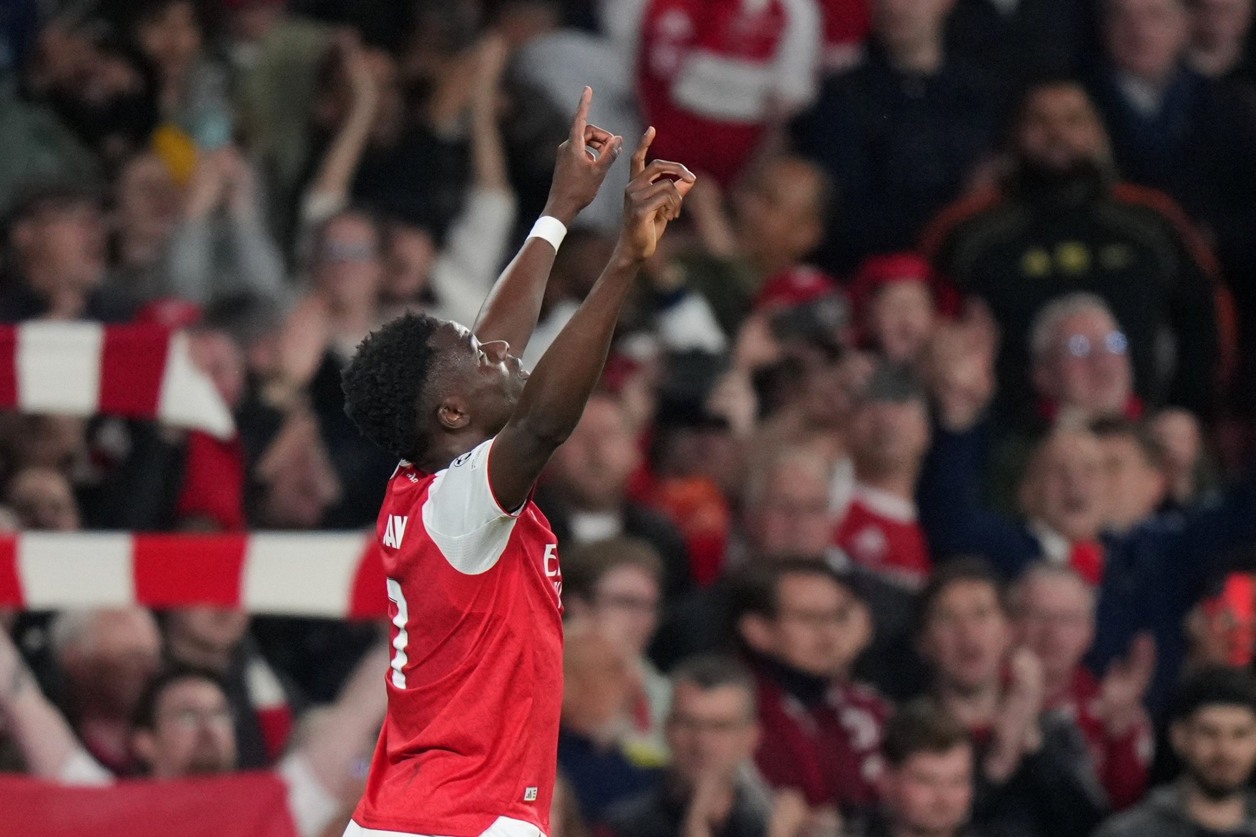 Bukayo Saka, una de las figuras de Arsenal, el finalista de la Champions League 