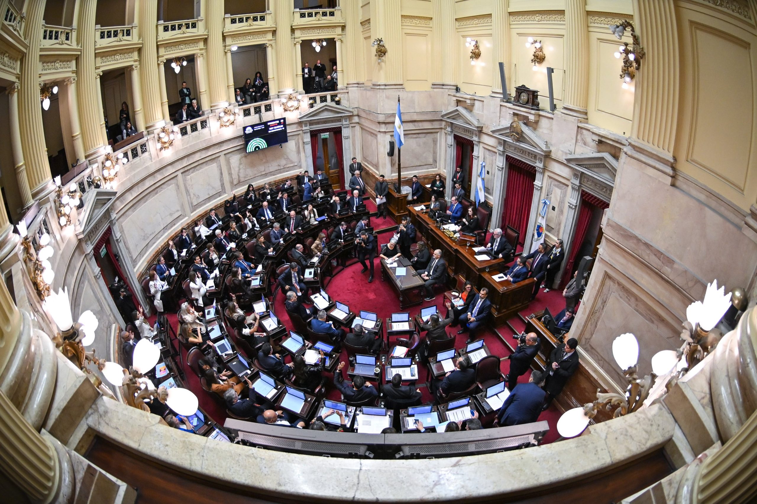 Cámara de Senadores, por donde se iniciará el tratamiento de la Reforma Electoral. Fotos: Charly Diaz Azcue / Comunicación Senado).-