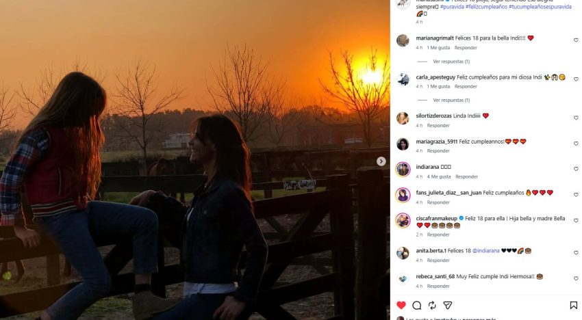 Así está India, la hija de Facundo Arana y María Susini que cumple 18 años