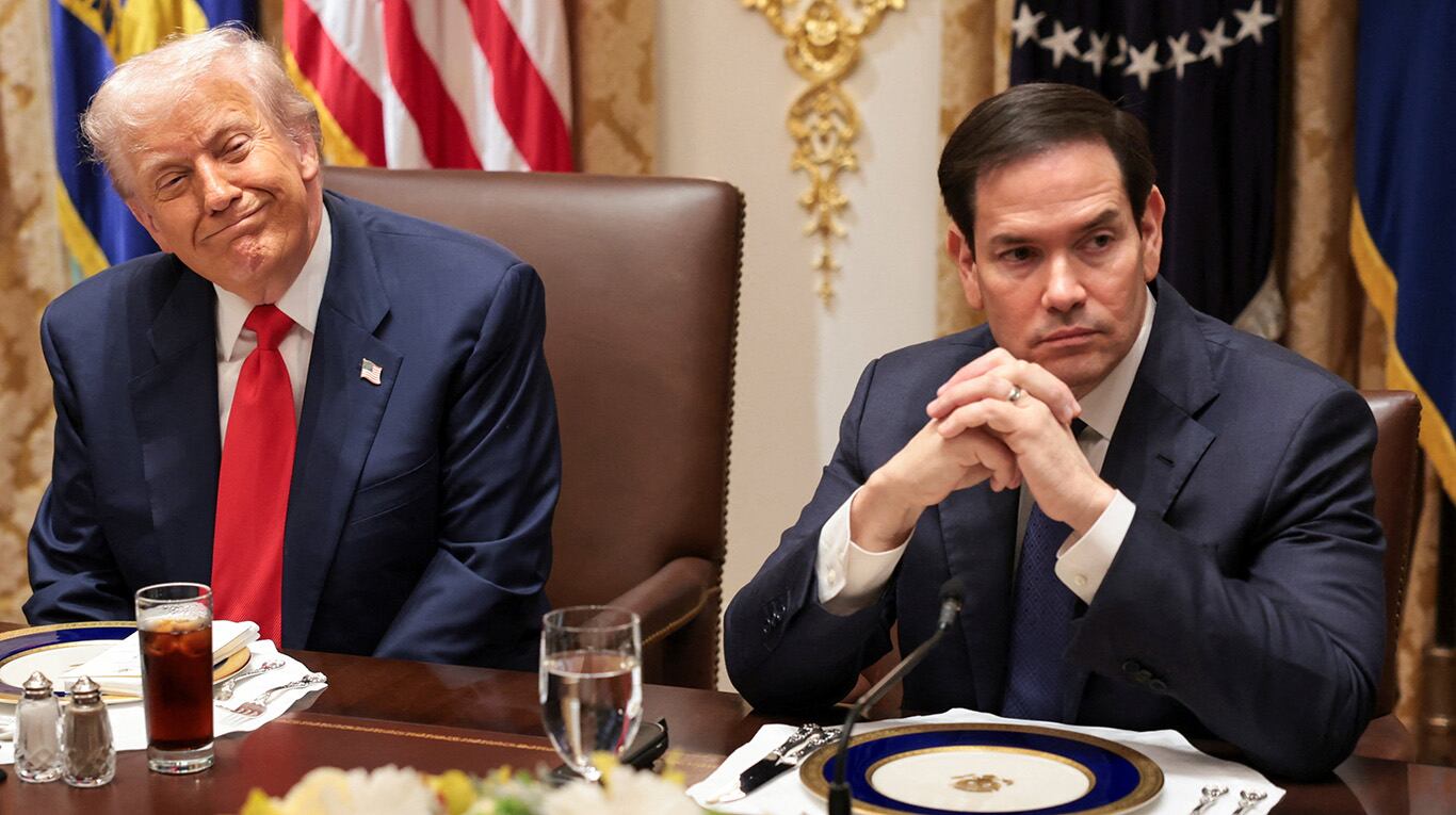 El presidente de Estados Unidos, Donald Trump, junto al secretario de Estado Marco Rubio. (Foto: Jonathan Ernst/REUTERS)