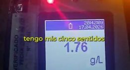 Lo frenaron en un control, dio positivo y quiso defenderse: “Estoy consciente, tengo mis cinco sentidos”