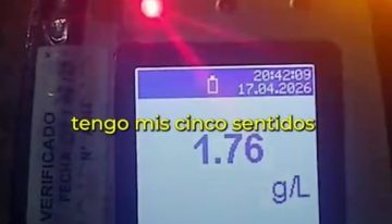 Lo frenaron en un control, dio positivo y quiso defenderse: “Estoy consciente, tengo mis cinco sentidos”
