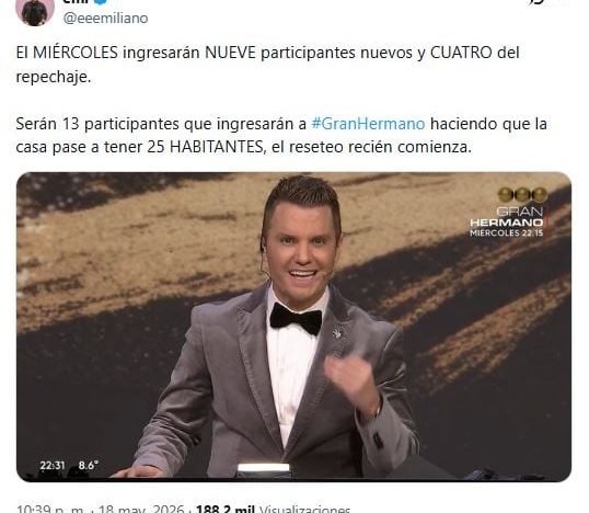 Confirmaron cuántos jugadores entrarán a “Gran Hermano 2026” tras el repechaje
