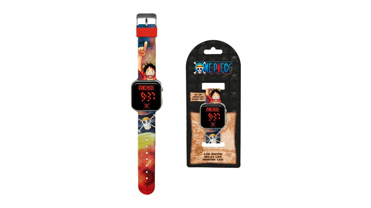 Reloj digital con pantalla LED.