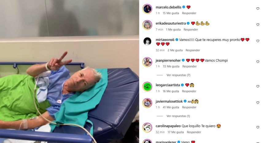 Gerardo Romano se grabó en la camilla de una clínica y generó preocupación