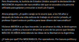 Javier Milei defendió a Espert, el diputado que renunció a su candidatura por sus vínculos con Machado