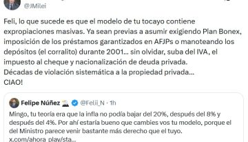Milei y Caputo cruzaron a Domingo Cavallo tras sus críticas a la política económica del Gobierno