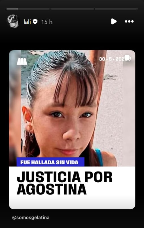 El posteo que compartió Lali