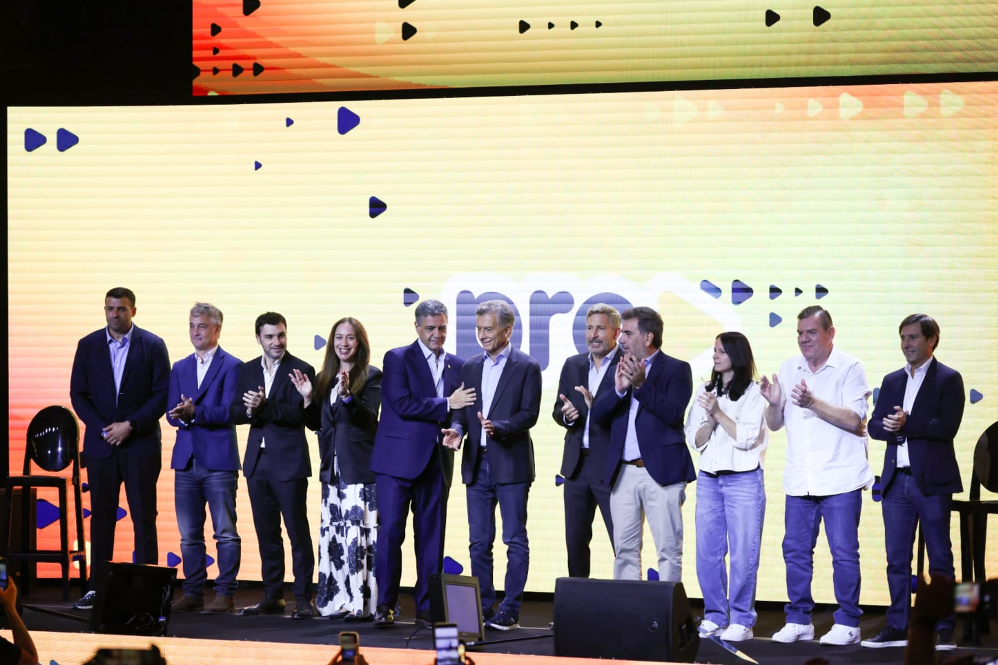 Consejo Nacional del PRO. Mauricio Macri; Jorge Macri; Guillermo Montenegro; Rogelio Frigerio; Cristian Ritondo