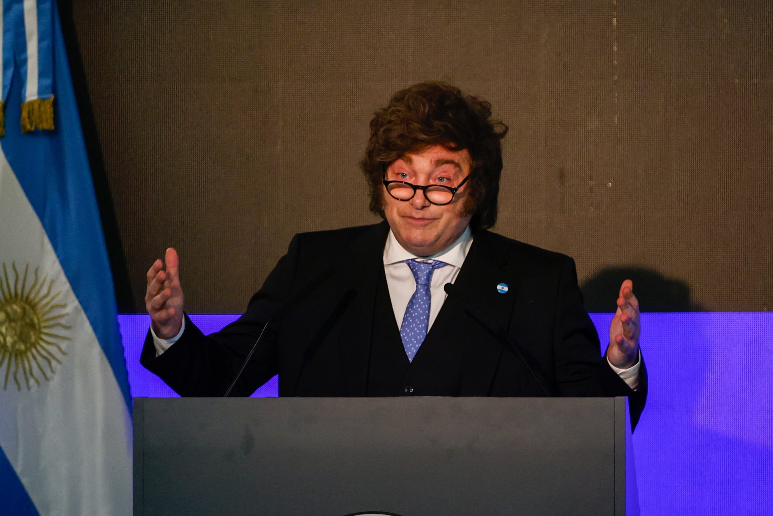 Buenos Aires 21may26. Aniversario de la Bolsa de Cereales de Buenos Aires, con la presencia de Javier Milei.