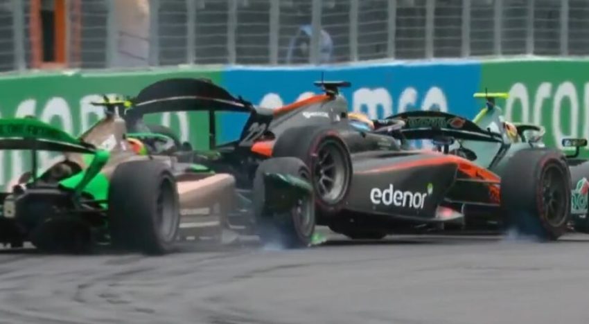 Video: Nicolás Varrone sufrió un fuerte choque durante la Sprint del GP de Canadá en la Fórmula 2