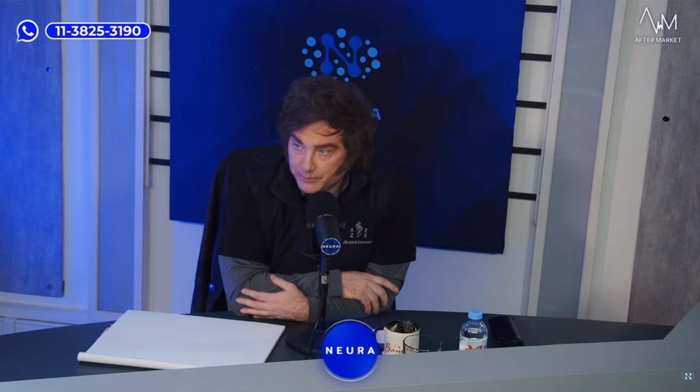 Milei volvió a hablar del dato de inflaicón de abril. (Foto: captura Neura)