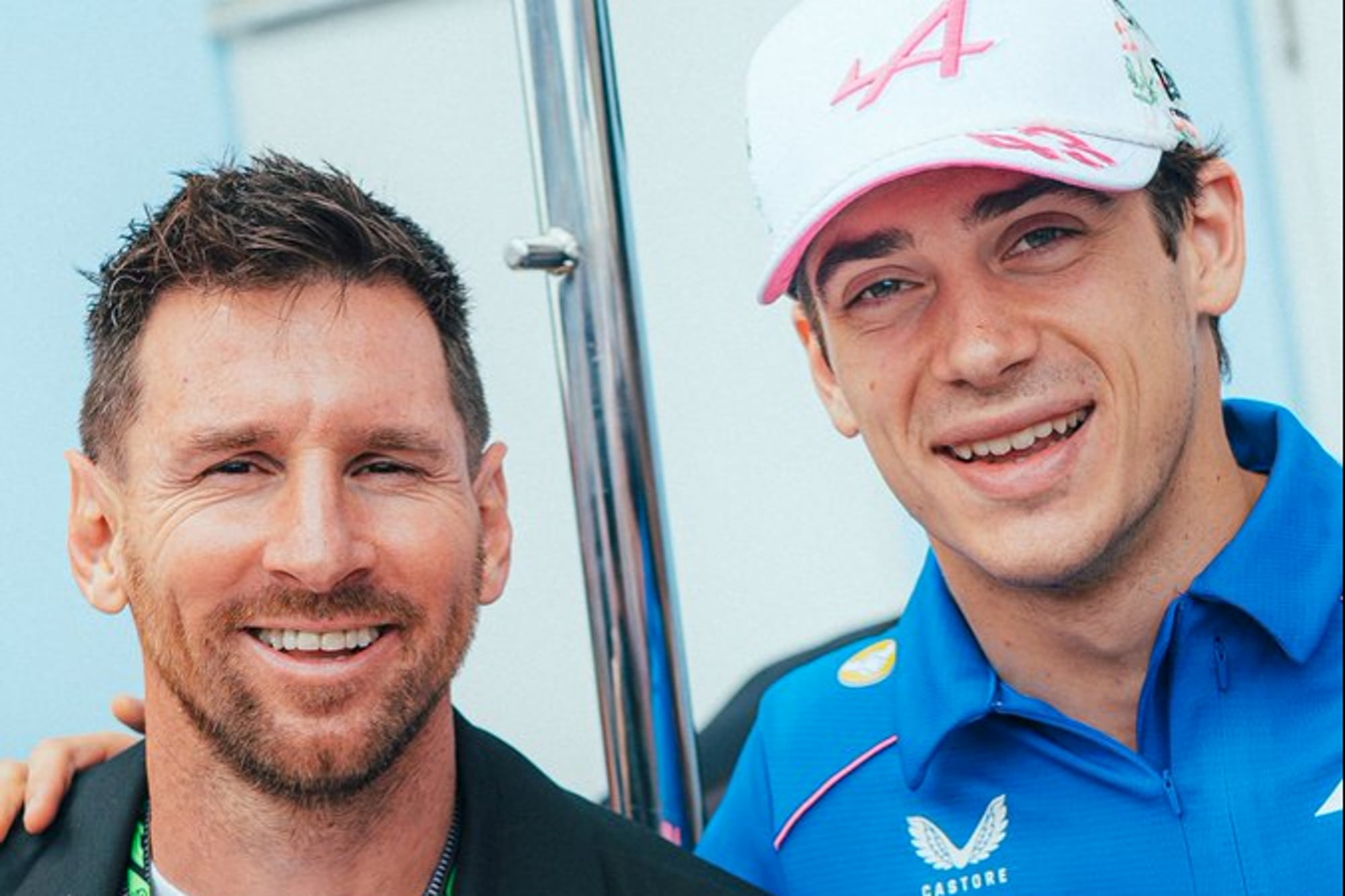 Lionel Messi y Franco Colapinto