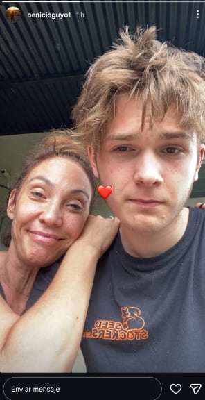 Benicio Guyot recordó a su mamá con un posteo desgarrador (Foto: Captura Instagram/@benicioguyot)