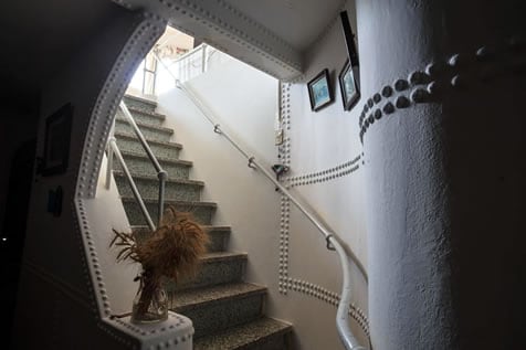 Los remache de la casa están hechos en cemento a partir de moldes metálicos (Foto: casabarco.com.ar)