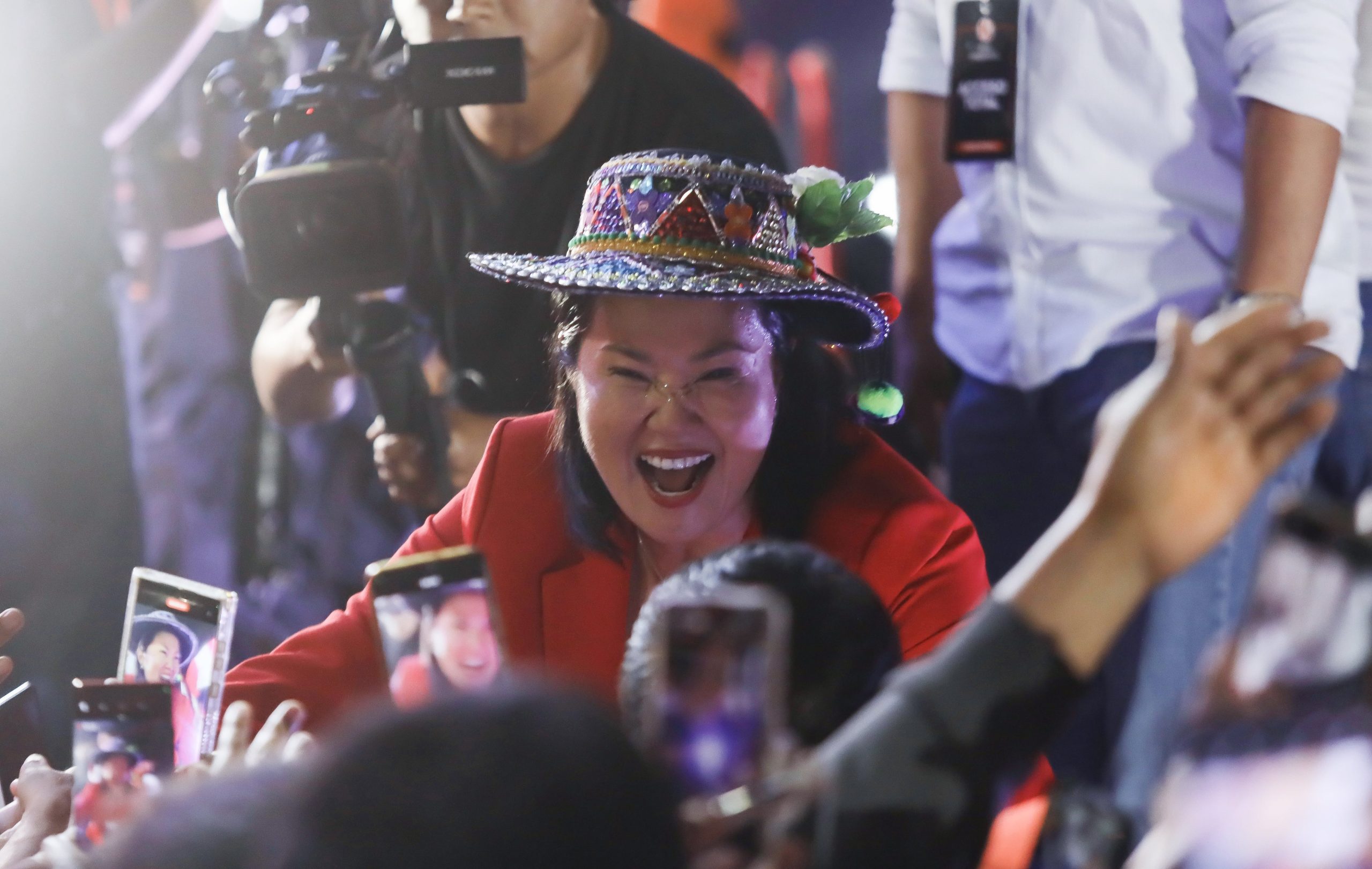 La candidata a la presidencia peruana por el partido Fuerza Popular, Keiko Fujimori