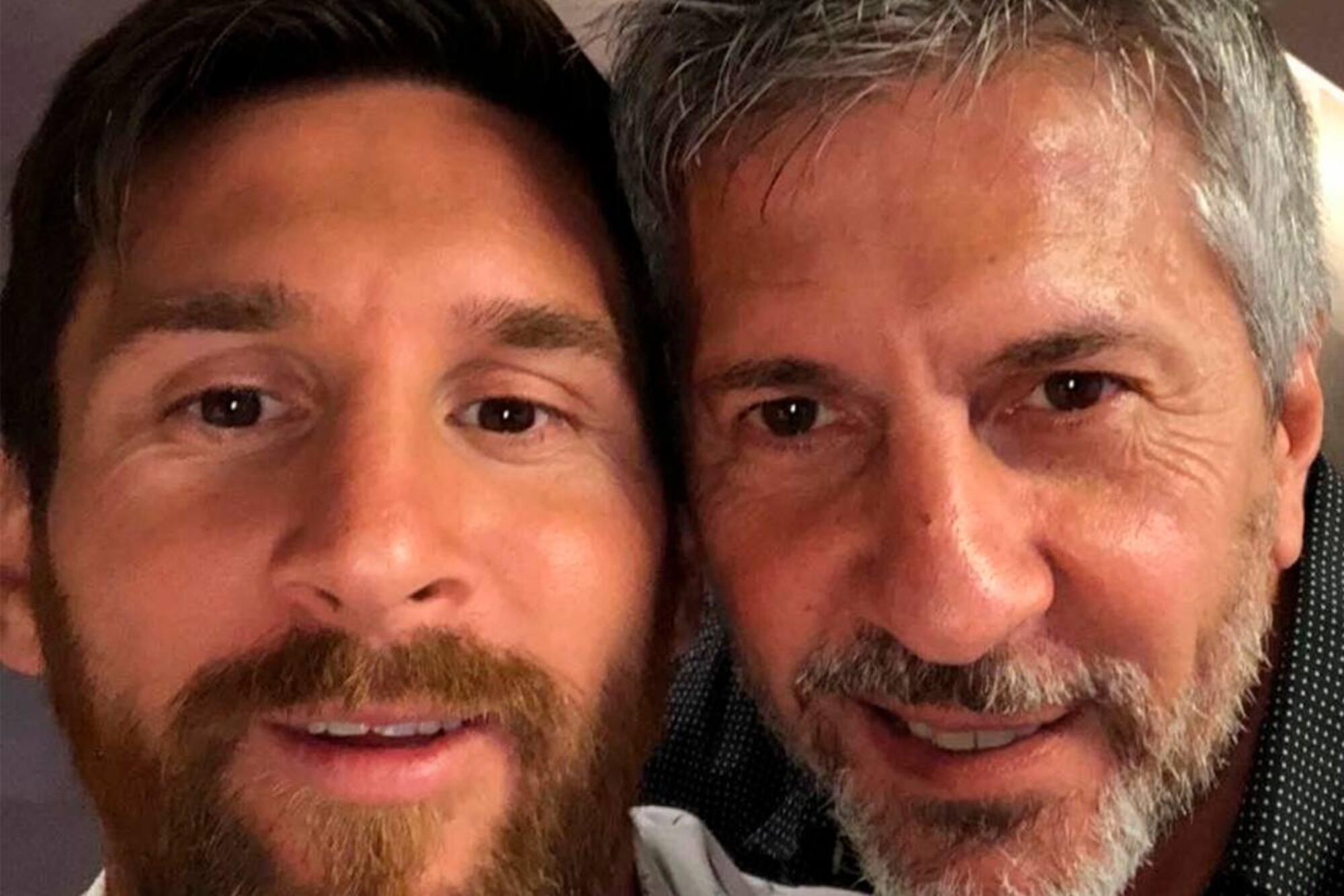 Lionel y Jorge Messi 