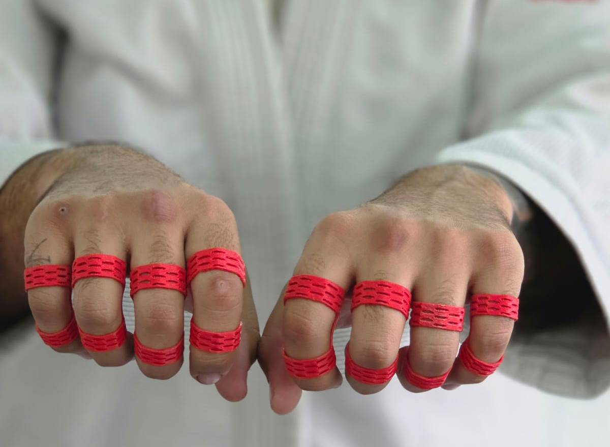 Artrogrip  es una pieza flexible impresa en 3D que funciona como una férula móvil. (Foto: Gentileza Artrogip).
