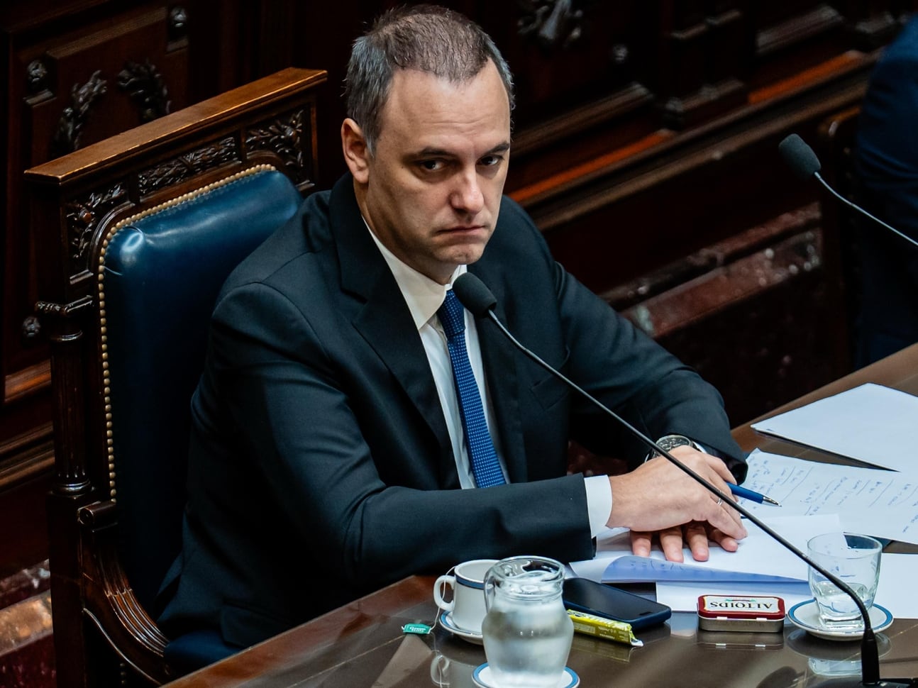 El jefe de Gabinete, Manuel Adorni