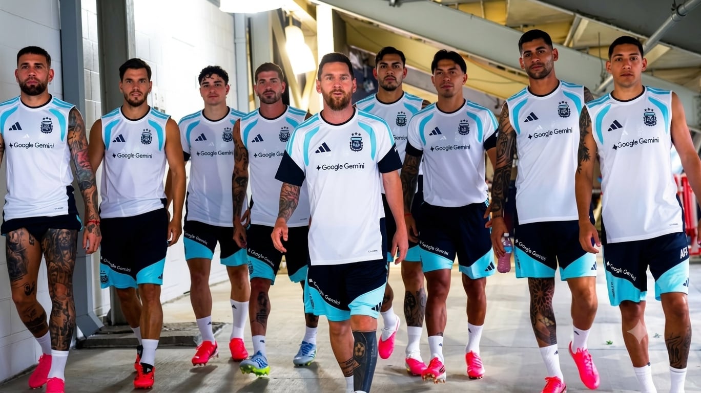 Formación de la Argentina: con Messi, éste es el equipo que probó Scaloni en el entrenamiento.