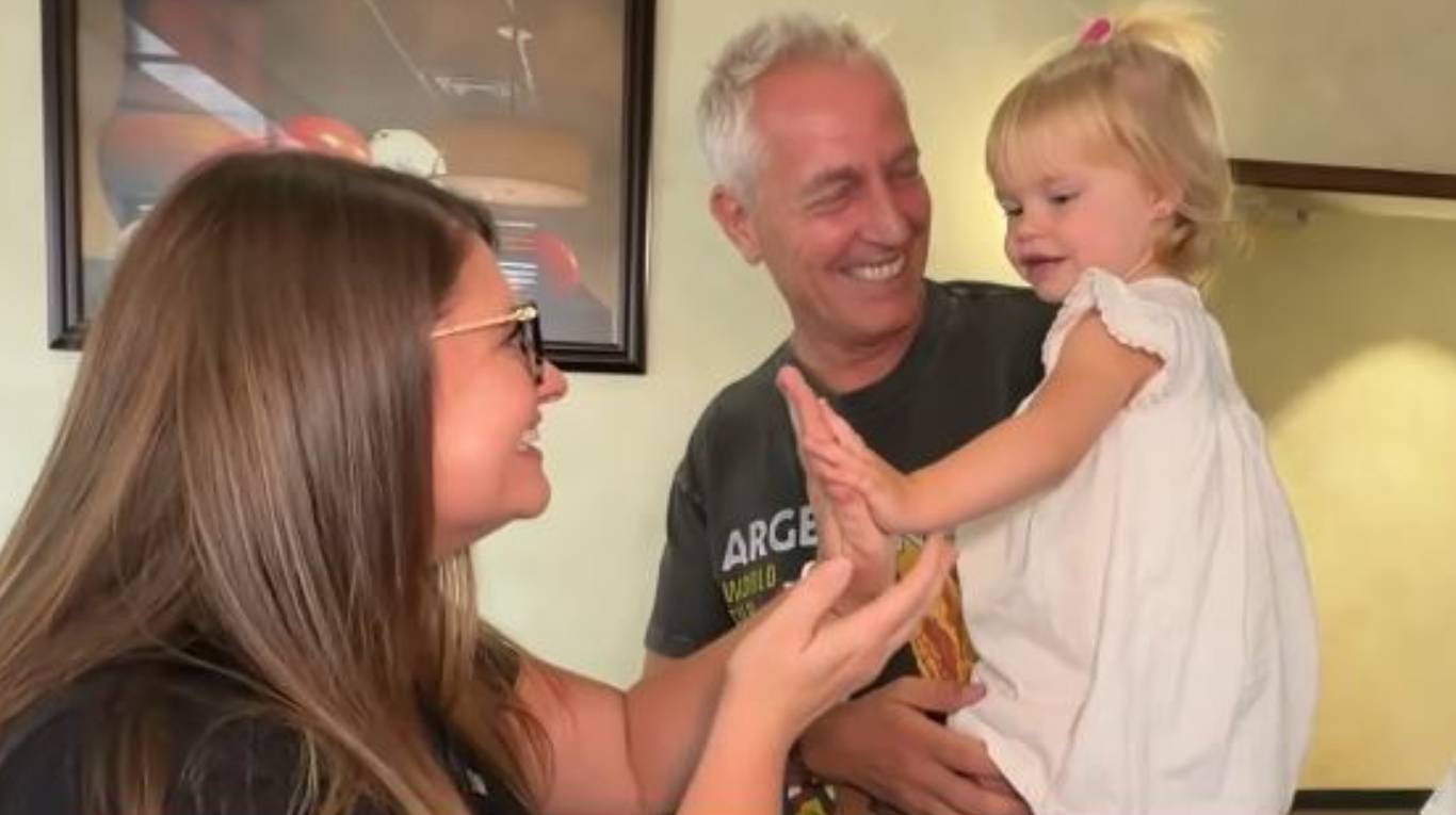 Marley visitó a Cassandra, la mujer que gestó a Milenka. (Foto: captura de Telefe)