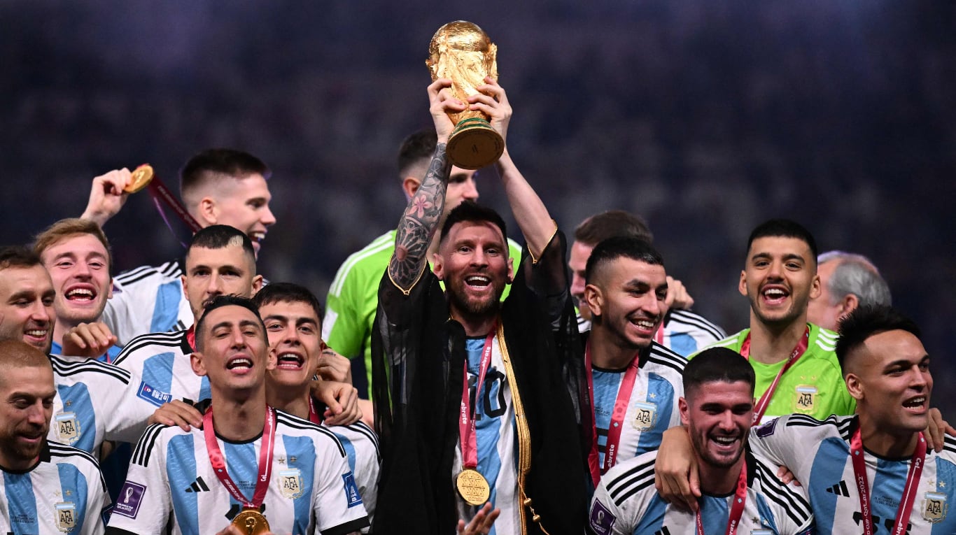 La Selección Argentina defenderá el título obtenido en Qatar 2022 en la Copa Mundial de la FIFA 2026 (Foto: AFP)