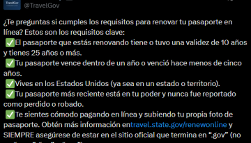 Pasaporte estadounidense: cuáles son los cinco requisitos clave para poder renovarlo en línea